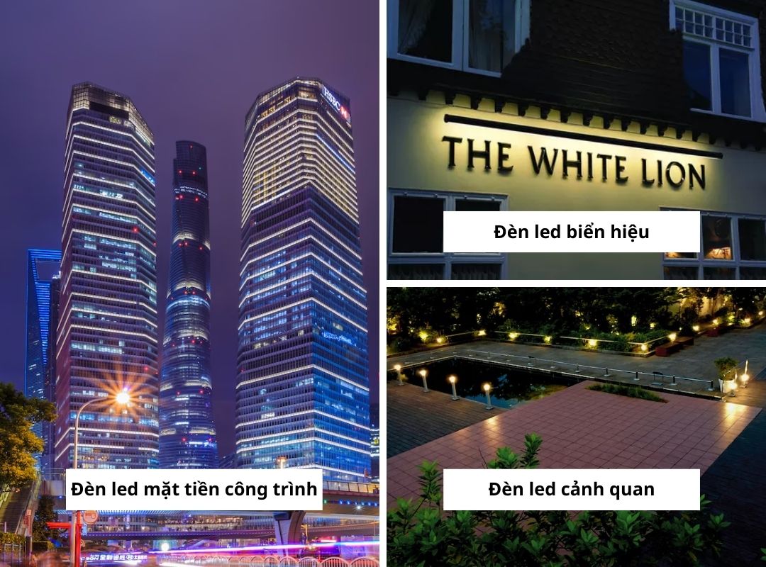 Phân loại đèn led chiếu sáng kiến trúc dựa theo mục đích sử dụng