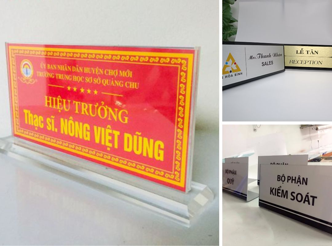 Nên chọn biển tên chức danh bằng Alu hay thép không gỉ?
