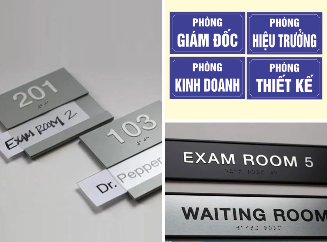 Tiêu chí chọn bảng tên phòng ở trường học